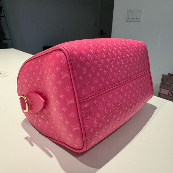 LOUIS VUITTON PINK BAG Speedy Bandoulière 20 - Picture 10 of 11